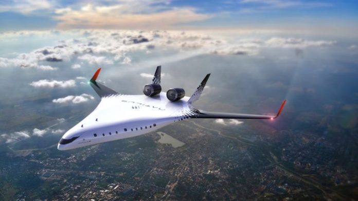 New passenger plane offers more space and comfort.